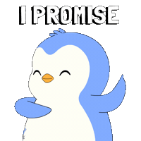 I Promise Trust Me Sticker by Pudgy Penguins