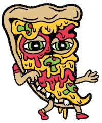 Special Delivery Pizza Sticker by Killer Acid