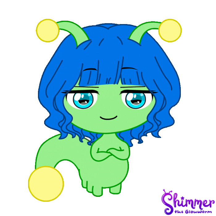 Main Character Yes Sticker by ShimmertheGlowworm