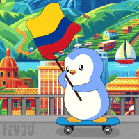 Penguin Flag GIF by Pudgy Penguins