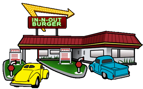 Drive Through Fast Food Sticker by In-N-Out Burger