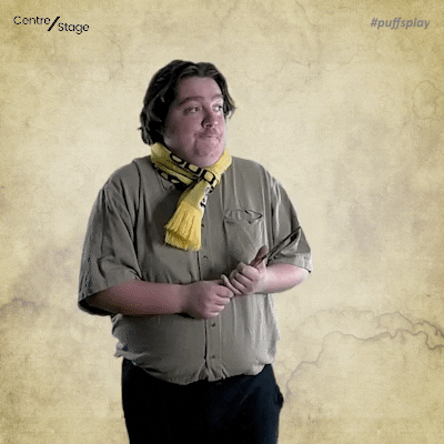 centrestage magic play awkward harry potter GIF