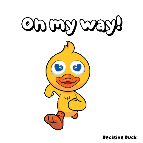 Duck Coming Sticker by VeeFriends