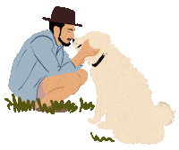Dog Love Sticker