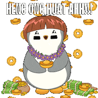 Chinese New Year Money Sticker by Pudgy Penguins