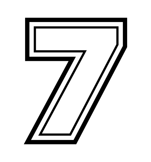 7 Sticker by Elizabeth Sutton Collection