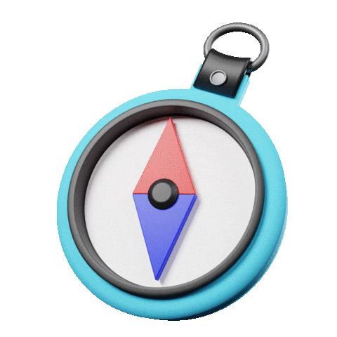 Compass Airhead Sticker