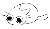 LittleParade cat cats white cat cat sticker Sticker