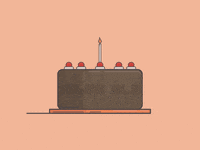 Black Forest Cake Animation GIF by David Urbinati