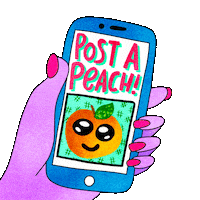 Georgia Peach Post Sticker by Creative Courage