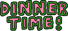 Time Dinner Sticker by Poppy Deyes