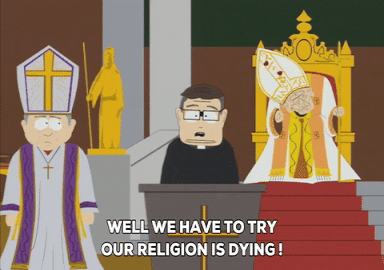 pope priest GIF by South Park 
