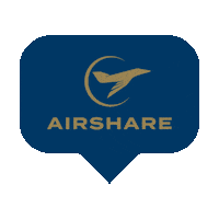 FlyAirshare logo travel like plane Sticker