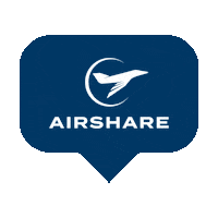 FlyAirshare logo travel like plane Sticker