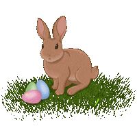 Happy Easter Bunny Sticker