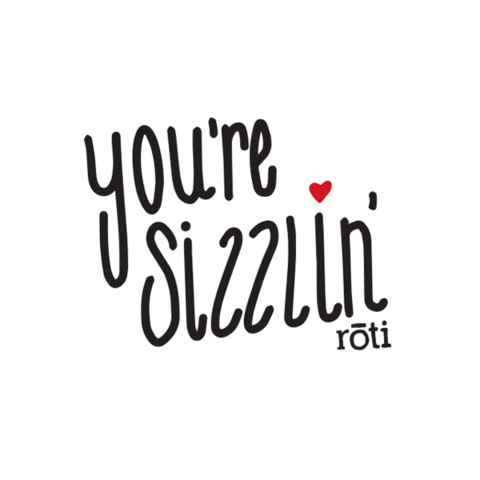 roti love hot funny cute Sticker