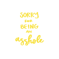 Sorry Handwriting Sticker
