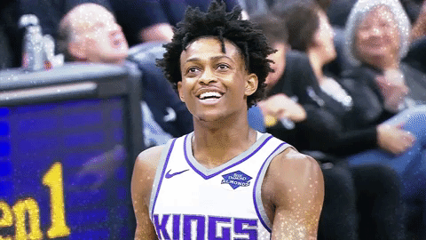 de'aaron fox smile GIF by Sacramento Kings