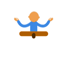 mografic_ strength meditating balanced meditando Sticker