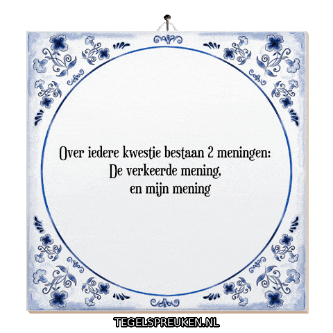 Spreuk Trots Sticker by Tegelspreuken.nl