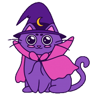 Halloween Kitten Sticker by Spooks The Cat