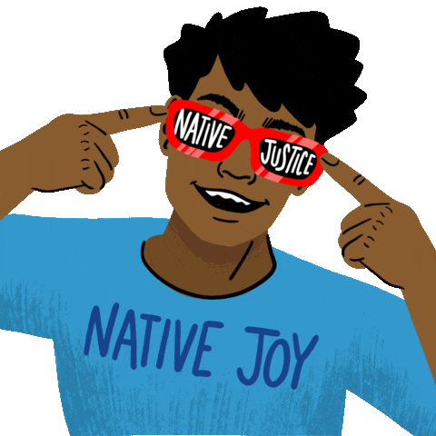 Indigenous People Thanksgiving Sticker by INTO ACTION