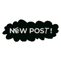 Typography New Post Sticker