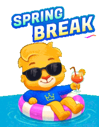 Spring Break Mood Sticker by Lucas and Friends by RV AppStudios