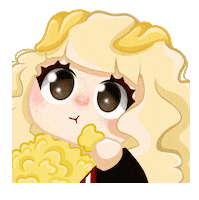Puppy Popcorn Sticker