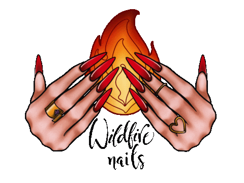 Wildfire Sticker by Emoki Nails