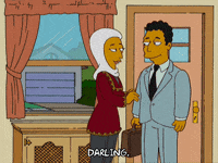 creeping homer simpson GIF