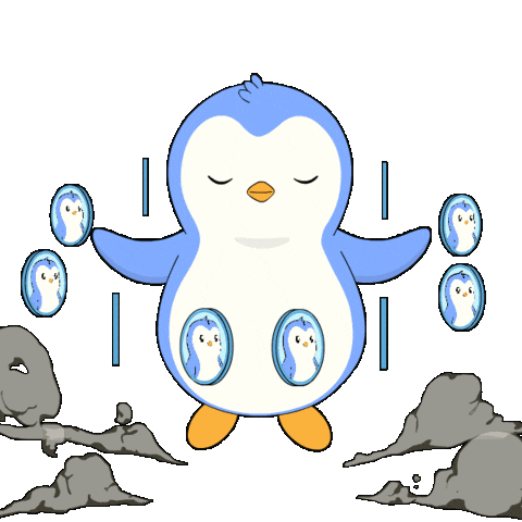 Crypto Power Sticker by Pudgy Penguins