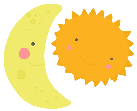 hollypixels giphyupload happy sun moon Sticker