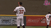 catch walk up GIF by Gwinnett Braves
