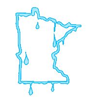 water minnesota Sticker by AIRVOID