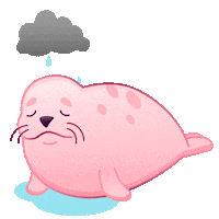 sad pink Sticker by Bare Tree Media