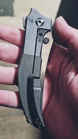 nilknarf1 integral flipper pocket knife m390 GIF