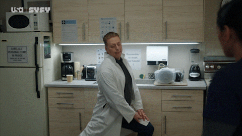 Alan Tudyk Streching GIF by SYFY