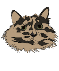 cat dog Sticker by Petriage