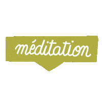 Meditation Sticker by Coran de mon Coeur