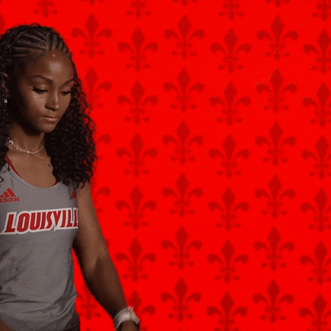 Track Field Go Cards GIF by Louisville Cardinals