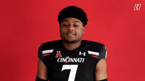 University Of Cincinnati Reaction GIF by Cincinnati Bearcats