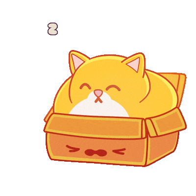 Cat Sleeping Sticker