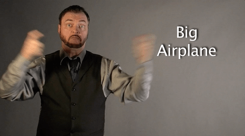 sign language big airplane GIF by Sign with Robert