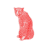 faunakids leopard fauna leopard print faunaie Sticker