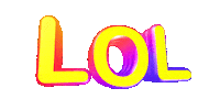 Laughing Out Loud Lol Sticker by GIPHY Text
