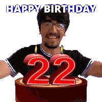 22Nd Birthday Sticker