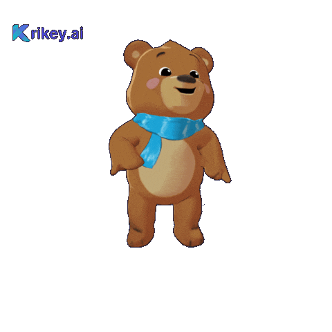 Teddy Bear Good Job Sticker by TeamKrikey