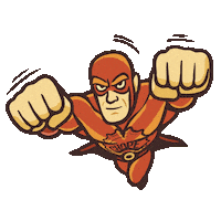 Super Hero Sticker by Chope & Compagnie