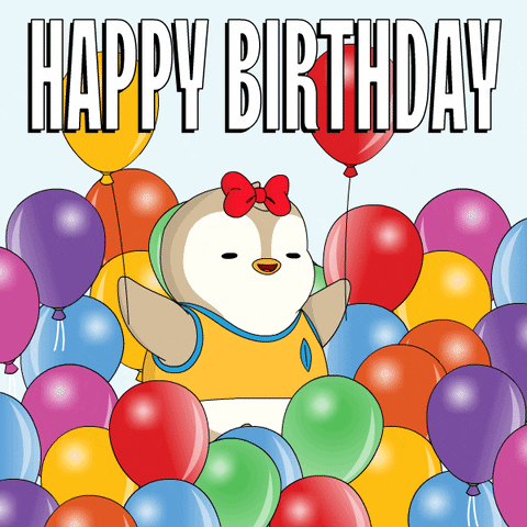Excited Happy Birthday GIF by Pudgy Penguins